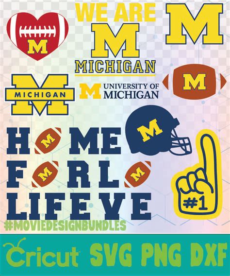 Craft Supplies & Tools Football svg svg cut file Michigan svg Michigan ...