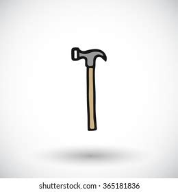 Claw Hammer Sketch Hand Drawn Cartoon Stock Vector (Royalty Free) 365181836 | Shutterstock