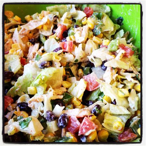 southwestern chopped chicken salad | greens & chocolate