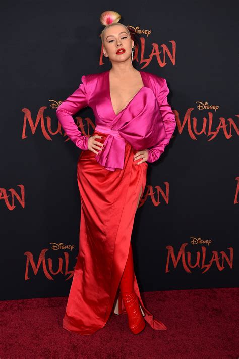 Christina Aguilera Mulan Premiere 1 - Satiny.org