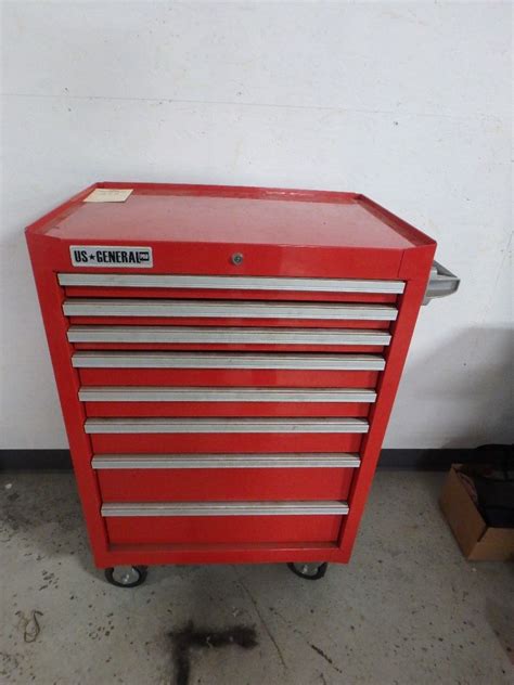 26" US General Tool Box, 8 Drawer with Contents - BTM Industrial