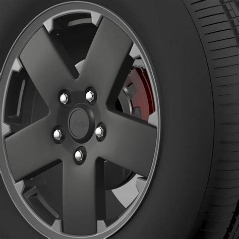 Jeep Wrangler Black Wheel - 3D Model by Creative Idea Studio