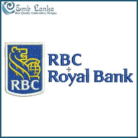 RBC Royal Bank Logo 2 Embroidery Design - Emblanka