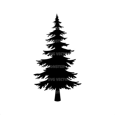 Tree Svg, Pine Tree Svg, Christmas Tree Svg, Vector Cut File for Cricut ...