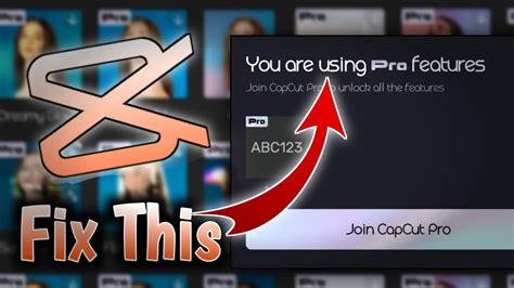 You are using Pro features Capcut | Capcut Problem - YouTube