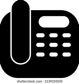 Office Phone Icon Vector On White: เวกเตอร์สต็อก (ปลอดค่าลิขสิทธิ์ ...