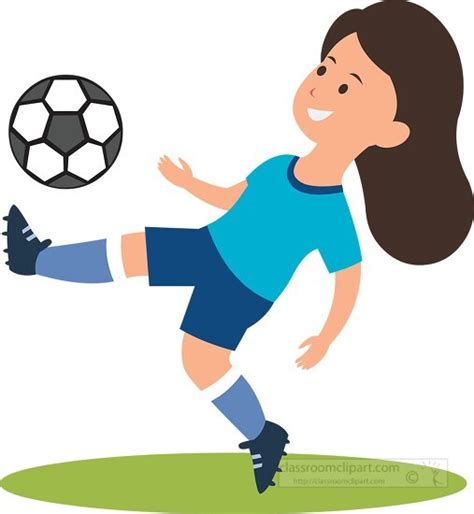 Female Soccer Player Clipart