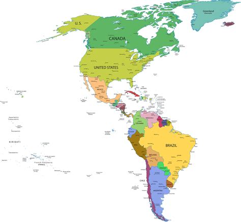 Map North America