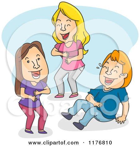 Cartoon of Three People Laughing - Royalty Free Vector Clipart by BNP Design Studio #1176810