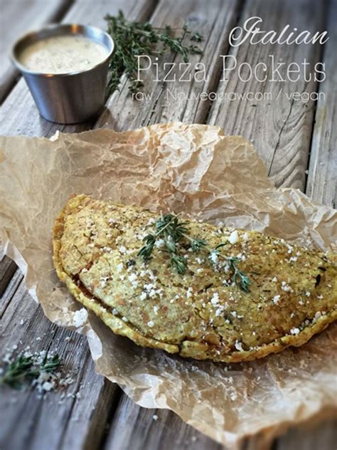Raw vegan pizza pockets are proof that nothing is impossible when you set your mind to it ...