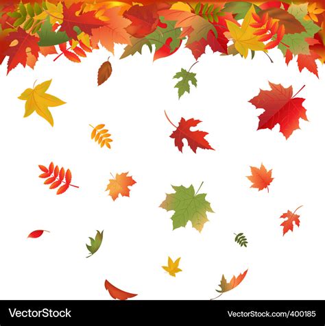 Falling leaves Royalty Free Vector Image - VectorStock