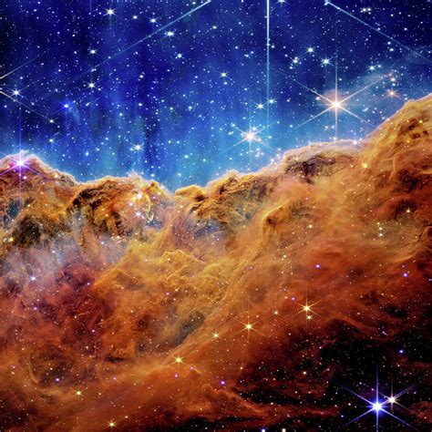 Cosmic Cliffs in the Carina Nebula - Right Square Crop Photograph by ...