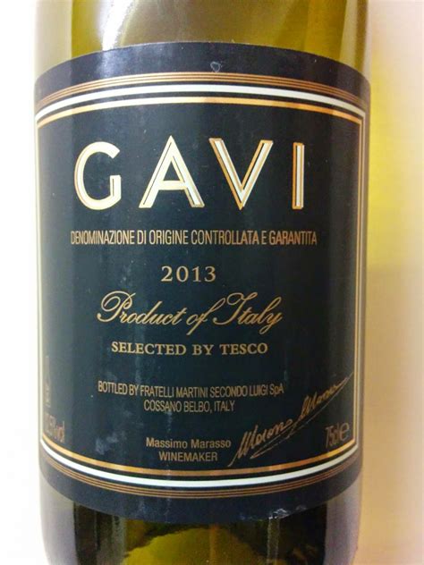 Wine'o'rific - cheap supermarket wine reviews: Gavi - Italy - 2013