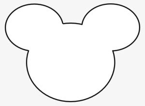 Mickey Mouse Outline Clip Art - White Mickey Head Png PNG Image | Transparent PNG Free Download ...