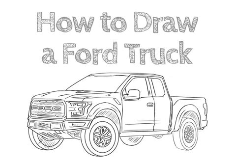 How to Draw a Ford Truck | Ford truck, Trucks, Ford