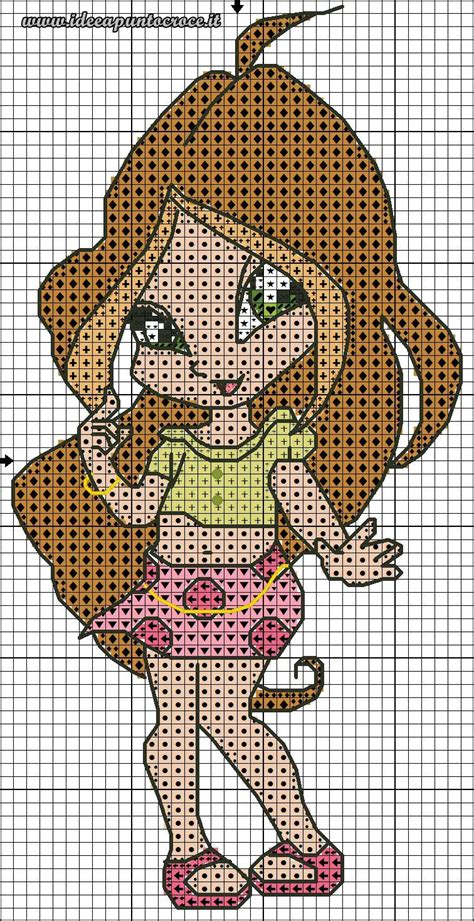 pixel art grid winx techna Pixel art winx club facile : du pixel art ...