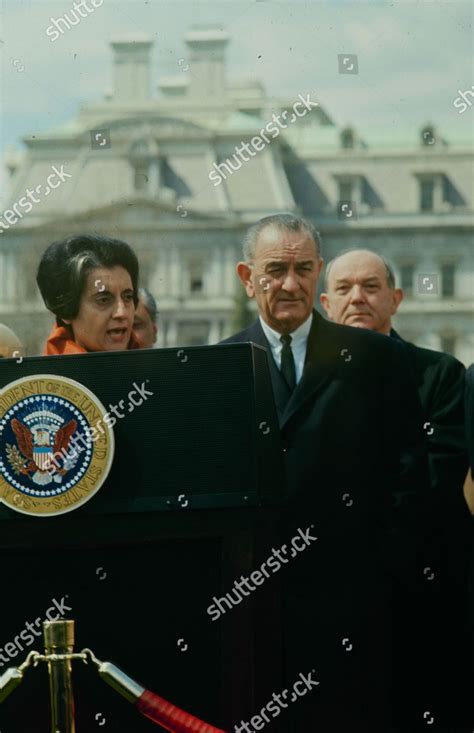 Indian Prime Minister Indira Gandhi Giving Editorial Stock Photo ...