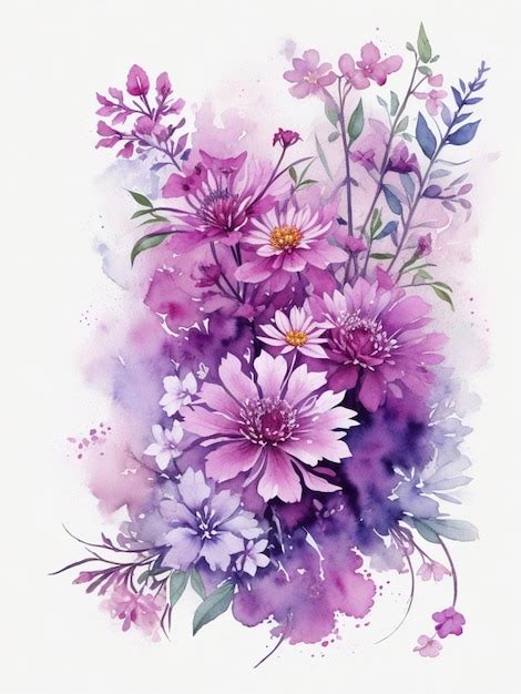 Premium AI Image | illustration of watercolor paint of Quinacridone Magenta