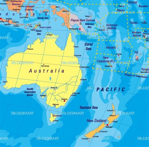 Specified Australia And New Zeland Map Australia And New Zeland Map ...