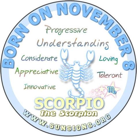 November 8 Birthday Horoscope Personality » Sun Signs | Birthday horoscope, Birthday personality ...