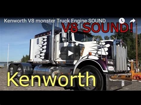 Kenworth V8 monster Truck Engine SOUND - YouTube