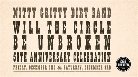 Nitty Gritty Dirt Band announces two 'Will The Circle Be Unbroken' 50th ...