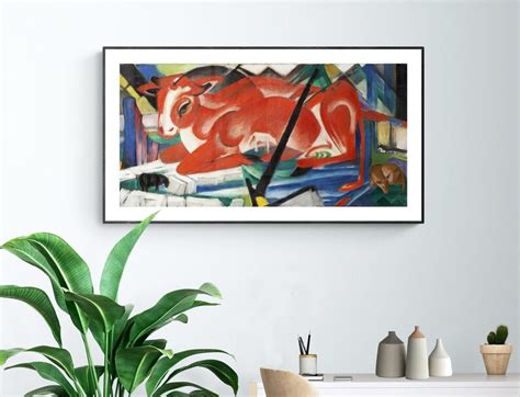 The World Cow by Franz Marc Fine Art Print Poster Paper | Etsy