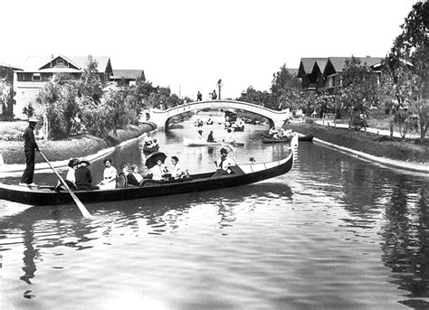 The original canals of Venice Beach, California, circa early 1900s