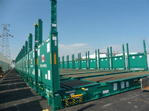 CONTAINERIZATION: Super Rack adjustable height flat rack containers...