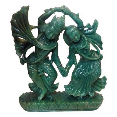 Gemstone Radha Krishna Dancing Statue at best price in Jaipur