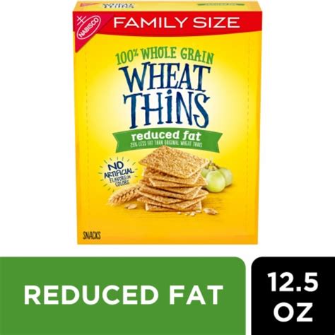 Wheat Thins Reduced Fat Whole Grain Wheat Crackers Family Size, 12.5 oz ...