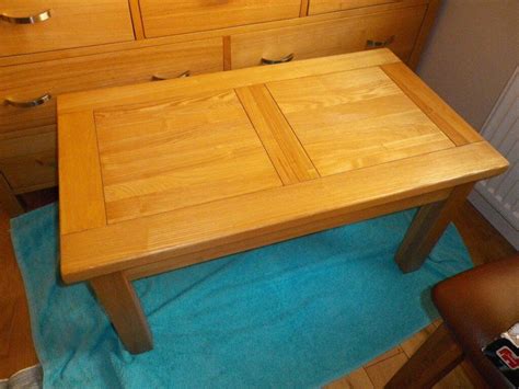 Solid light oak coffee table | in Dronfield, Derbyshire | Gumtree