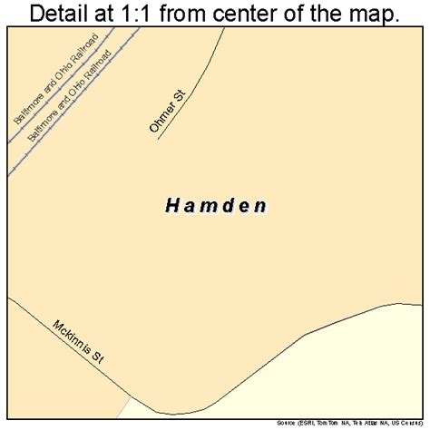 Hamden Ohio Street Map 3932956