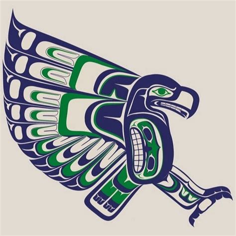 seahawks tattoo - Google Search | Native art, Seattle artist, Pacific northwest art