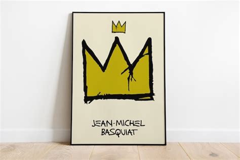 Jean Michel Basquiat Crown Exhibition Poster Print - Etsy