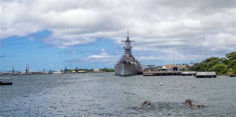 USS Missouri Battleship Museum Stock Image - Image of berthed, berth: 79633511