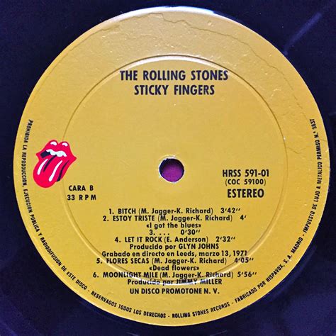 Nostalgipalatset - ROLLING STONES - Sticky fingers Spanish orig LP 1971 ...