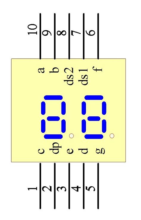 7 Segment 2 Digit and 10 pins Counter 00-99 with Arduino UNO - eTRONICSKH