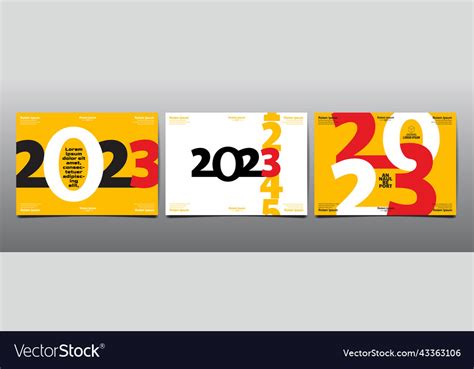 Annual report 2023 template layout design Vector Image