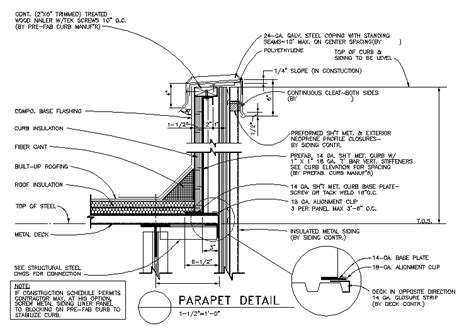 Parapet Detail - Cadbull