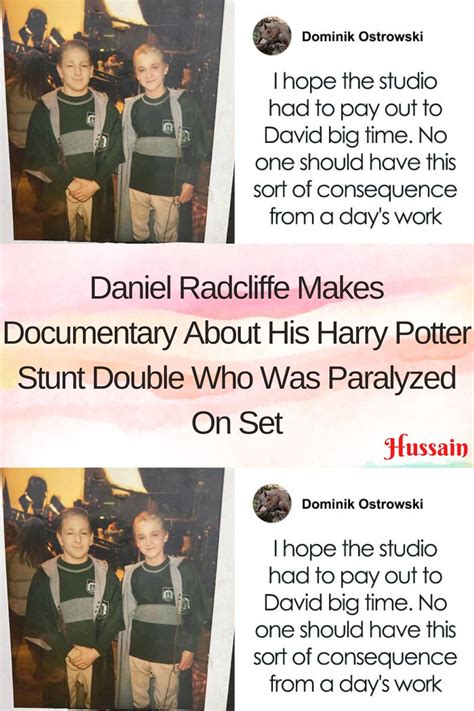 Daniel radcliffe makes documentary about his harry potter stunt double ...