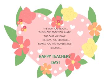 Teachers Day Card Templates | EdrawMax Free Editable