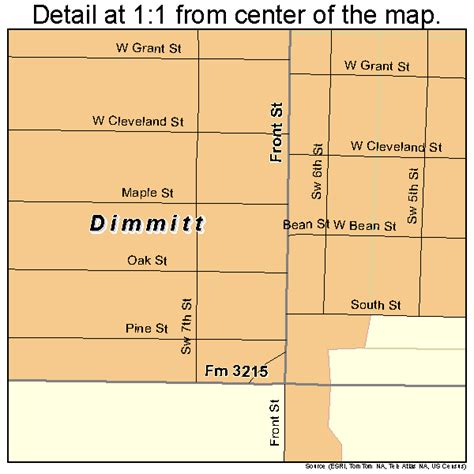 Dimmitt Texas Street Map 4820464