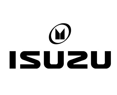 Isuzu Brand Logo Symbol With Name Black Design Japan Car Automobile Vector Illustration 20500578 ...