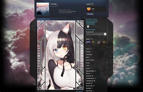 Steam Artwork Design - Neko Girl ? ( Animated ) by ne1kgn on DeviantArt