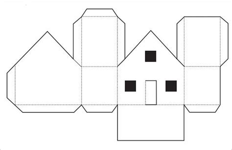 14+ Paper House Templates - PDF, DOC | Paper house template, Paper house diy, Paper house printable