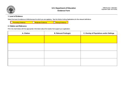 Evidence Board Template