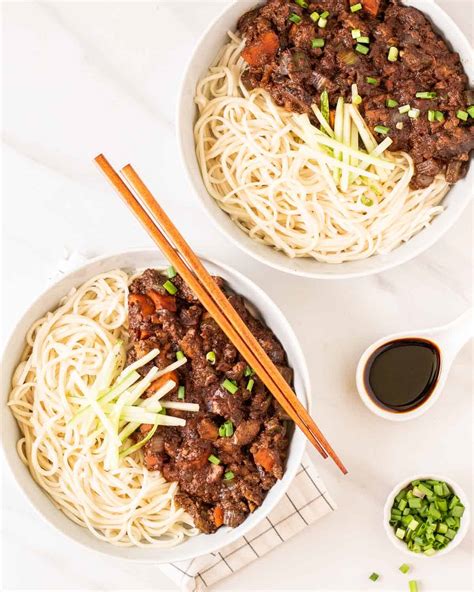 Saucy Vegan Jajangmyeon ( Black Bean Noodles ) – My Plantiful Cooking