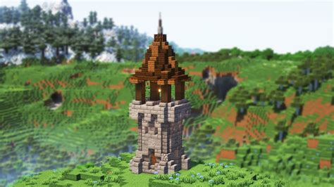 Minecraft: Medieval Watchtower Tutorial 1.19 - Medieval Watchtower in ...