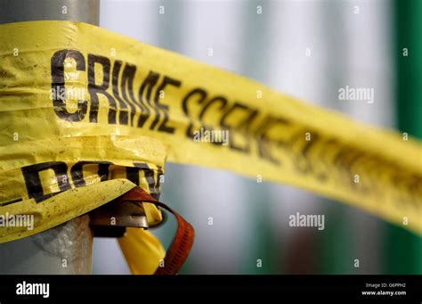 Stock image police crime scene tape in salford hi-res stock photography ...